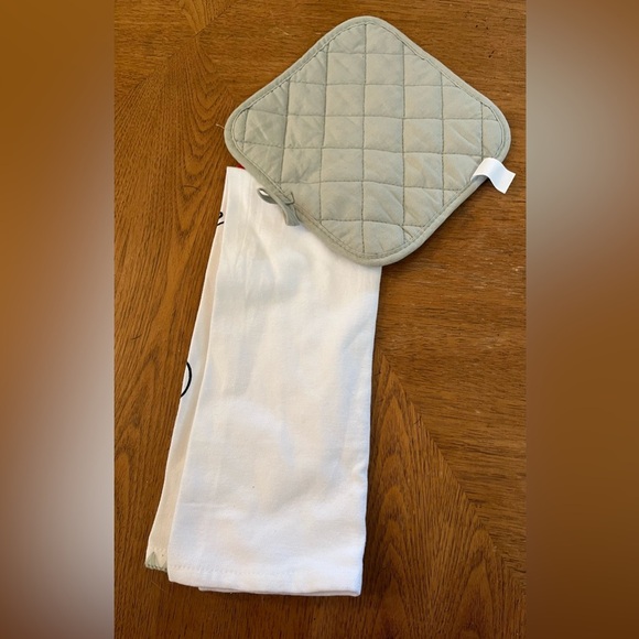 2 nwt dish towel & potholders set 4 items total wine & measure life theme - Picture 7 of 7